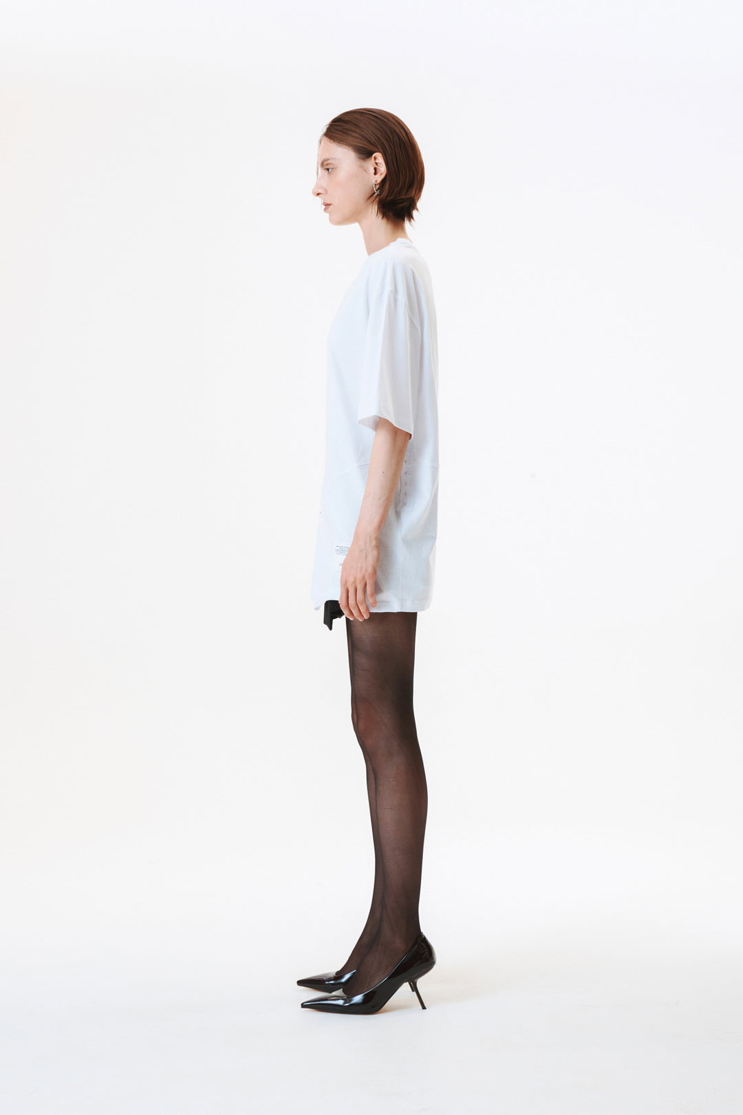 KIMMATIN Hook and Eye Point Two Way Top — White