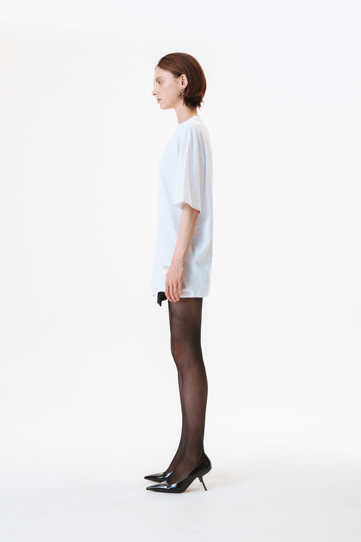 KIMMATIN Hook and Eye Point Two Way Top — White