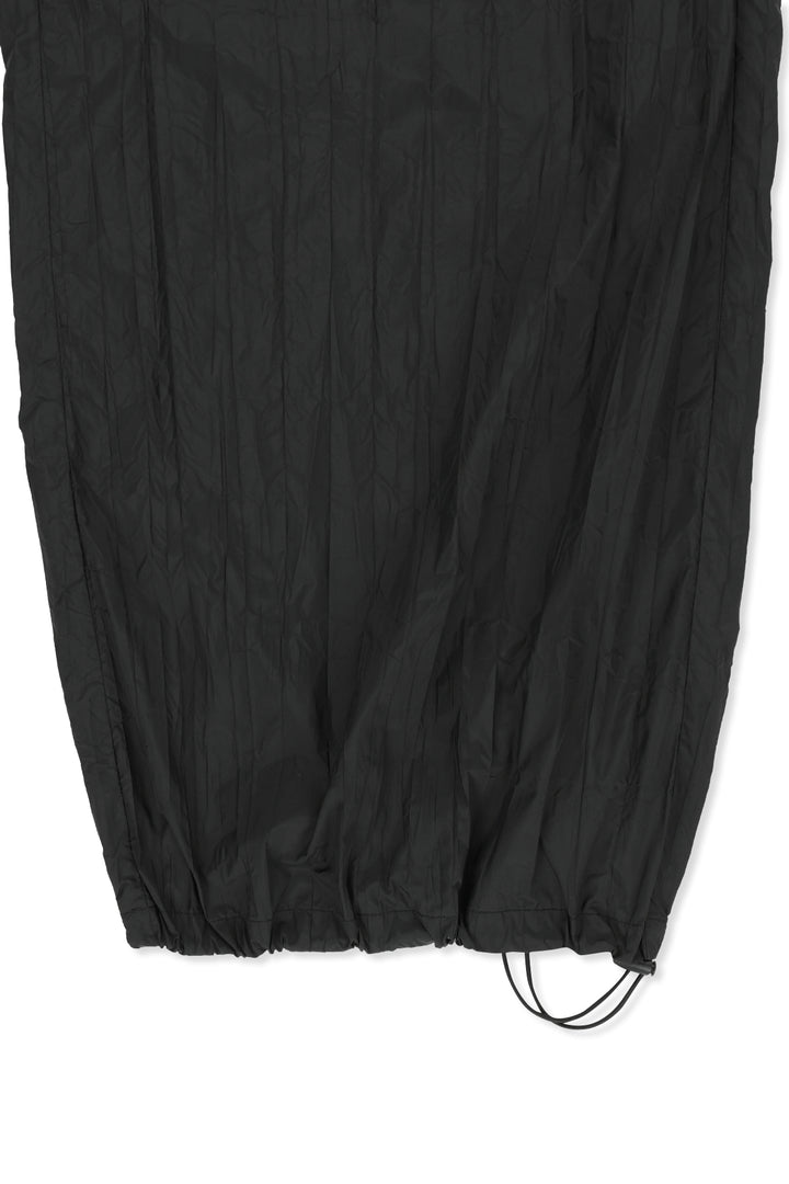 Matin Kim Nylon Crinkle Wide Pants — Black