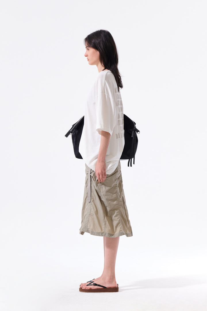 Matin Kim Vintage Lettering Graffiti Top — White