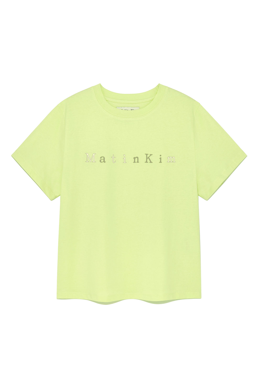 Matin Kim Sticker Graphic Logo Top Lime