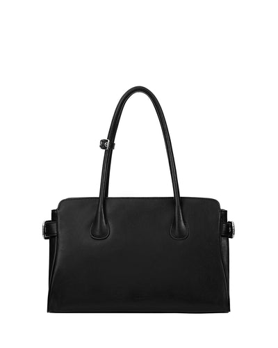 Stand Oil Linea Suede Crossbody Bag — Black