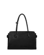 Stand Oil Linea Suede Crossbody Bag — Black