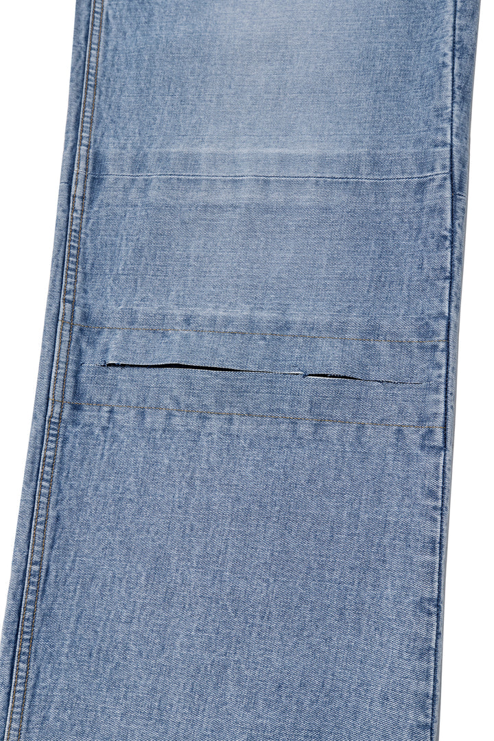 Matin Kim Unbalance Cut Point Denim — Blue