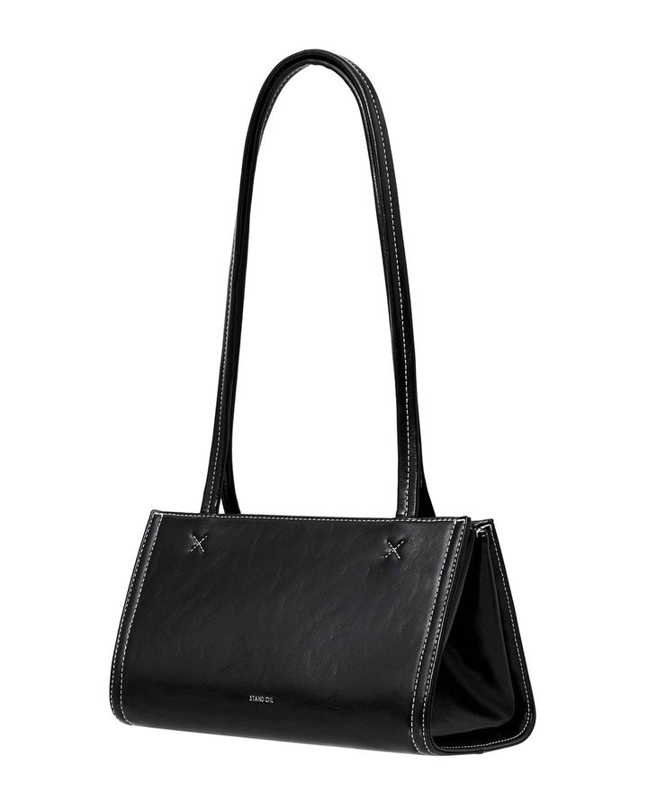 Stand Oil Oblong Tiny Shoulder Bag — Stitch Black