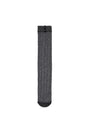 Matin Kim Metal Ribbed Stocking Socks — Charcoal