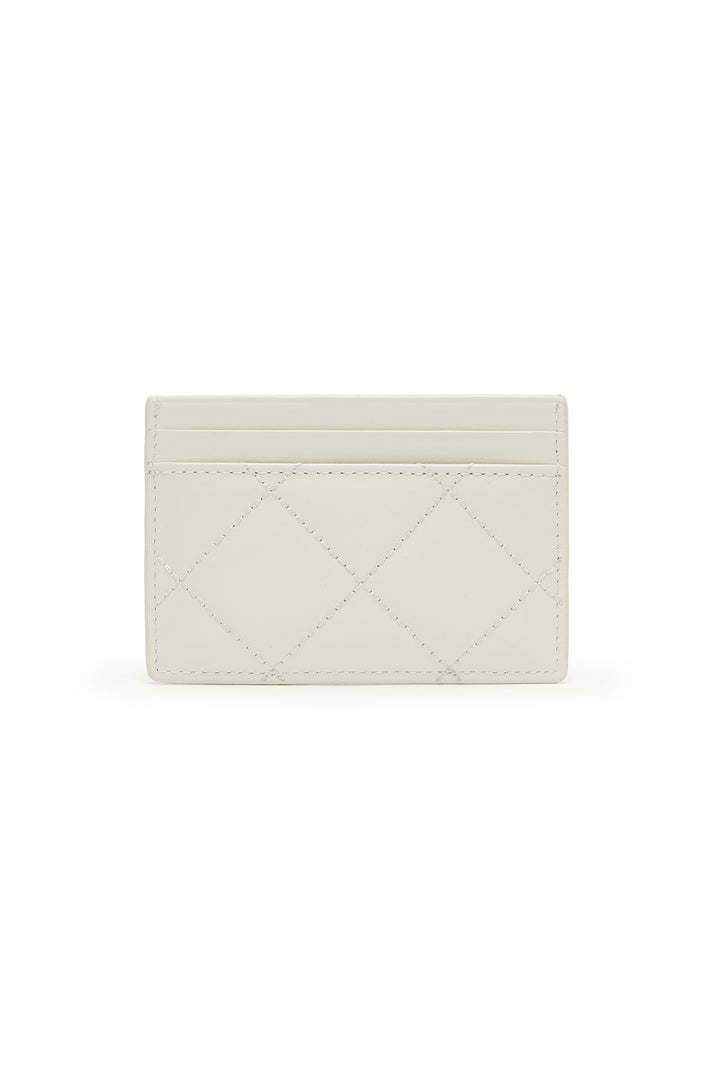 Matin Kim Puff Quilt Card Wallet — Ivory