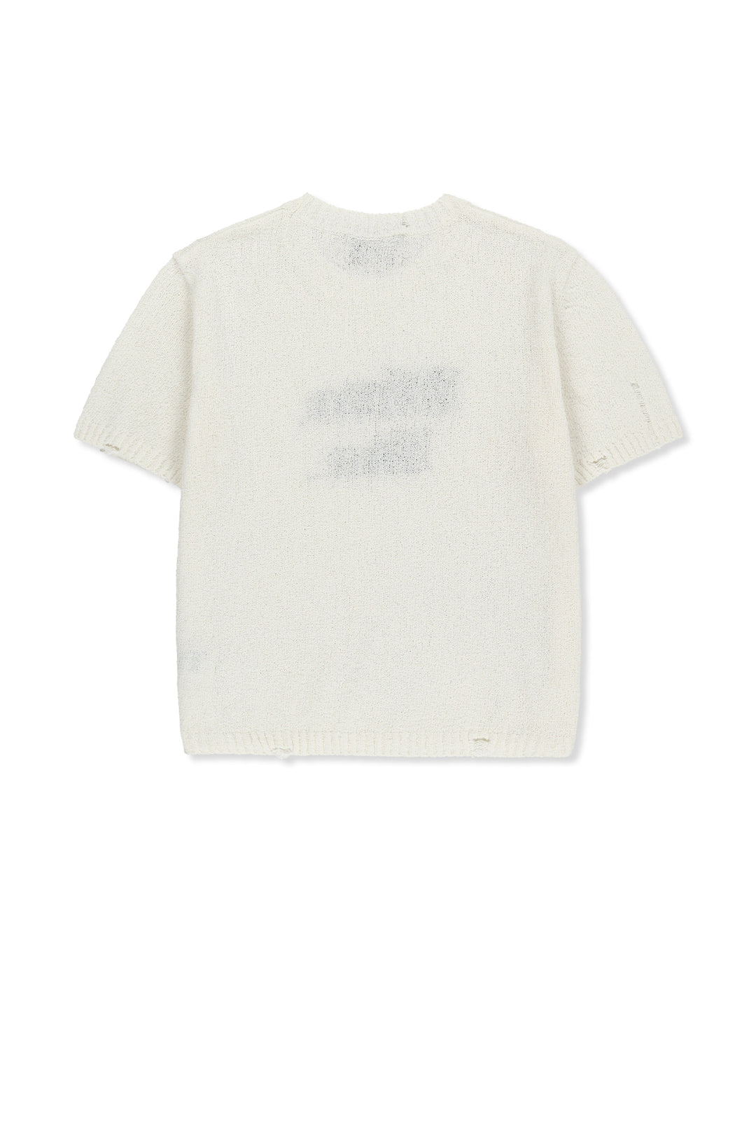 Matin Kim Half Sleeve Logo Pullover — White