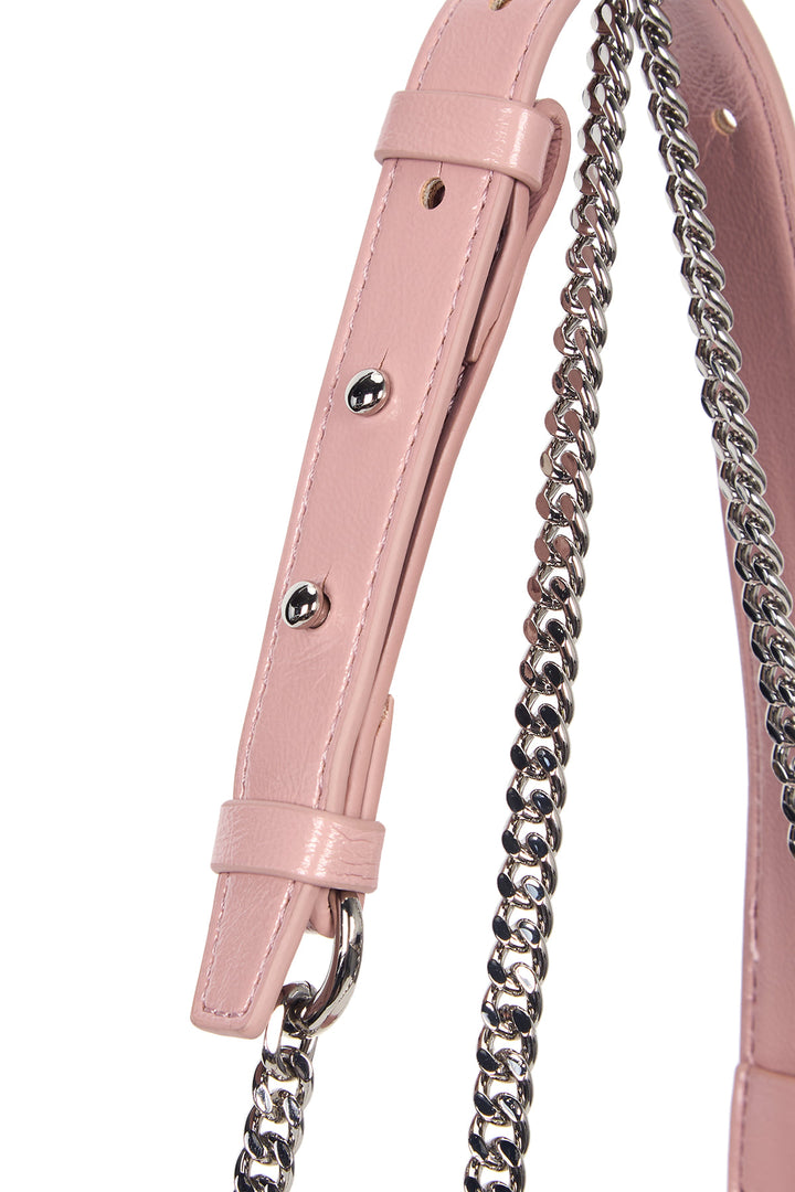 Matin Kim Glossy Quilting Small Chain Bag — Pink