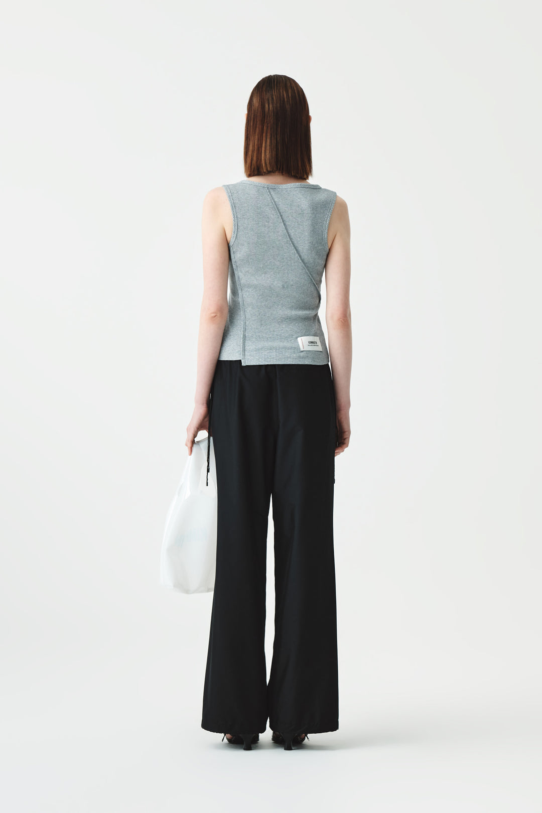 KIMMATIN Side String Track Pants — Black