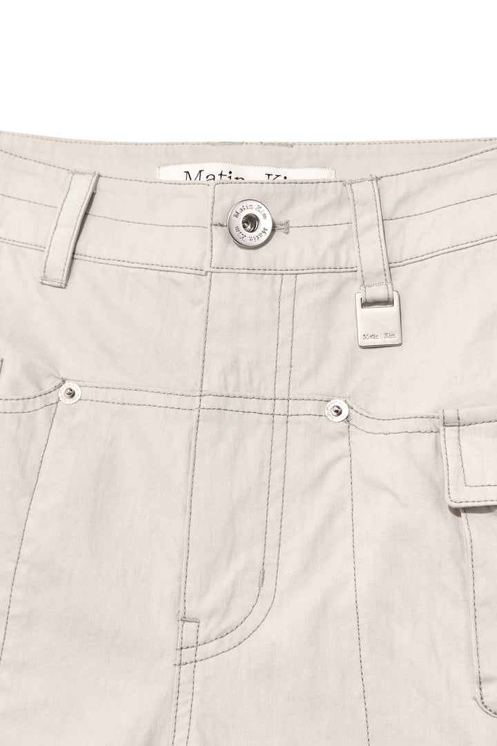 Matin Kim Snap Pocket Point Fatigue Pants — Gray