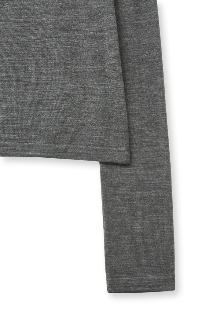Matin Kim Essential Boat Neck Knit — Gray