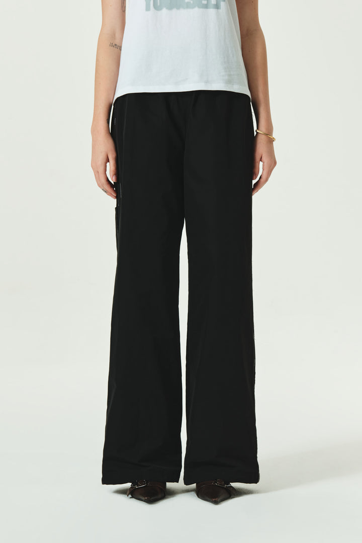 KIMMATIN Side Logo Point Track Pants — Black