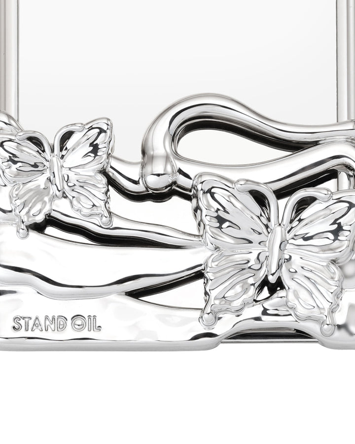 Stand Oil Fleeting Card Holder — MagSafe — Silver