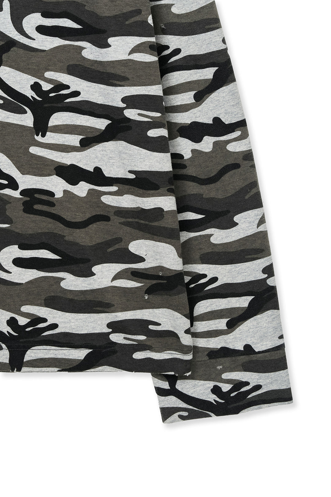 Matin Kim Typo Artwork Camouflage Hoody — Khaki