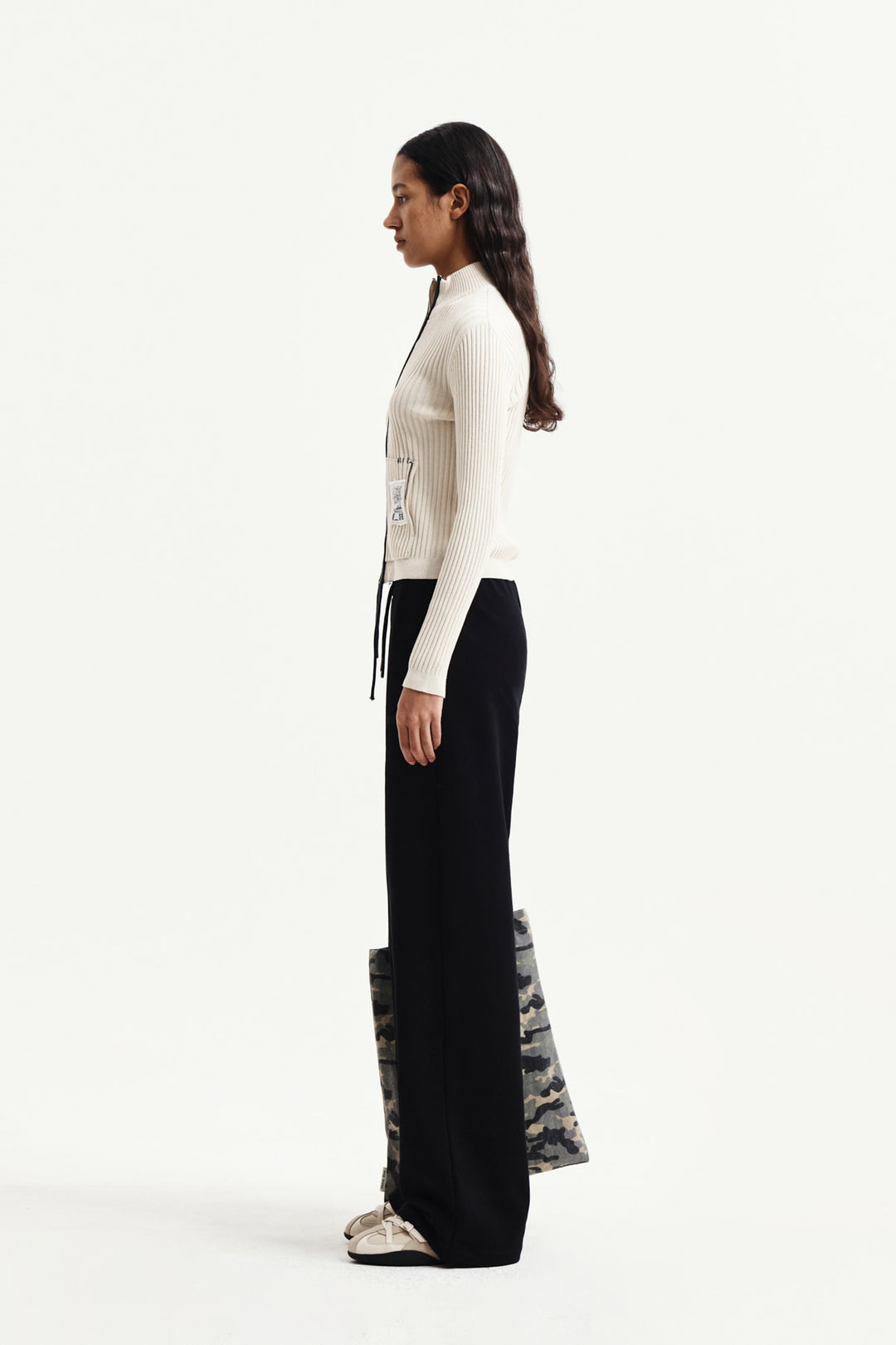 Matin Kim Handcraft Slim Fit Cardigan — Beige