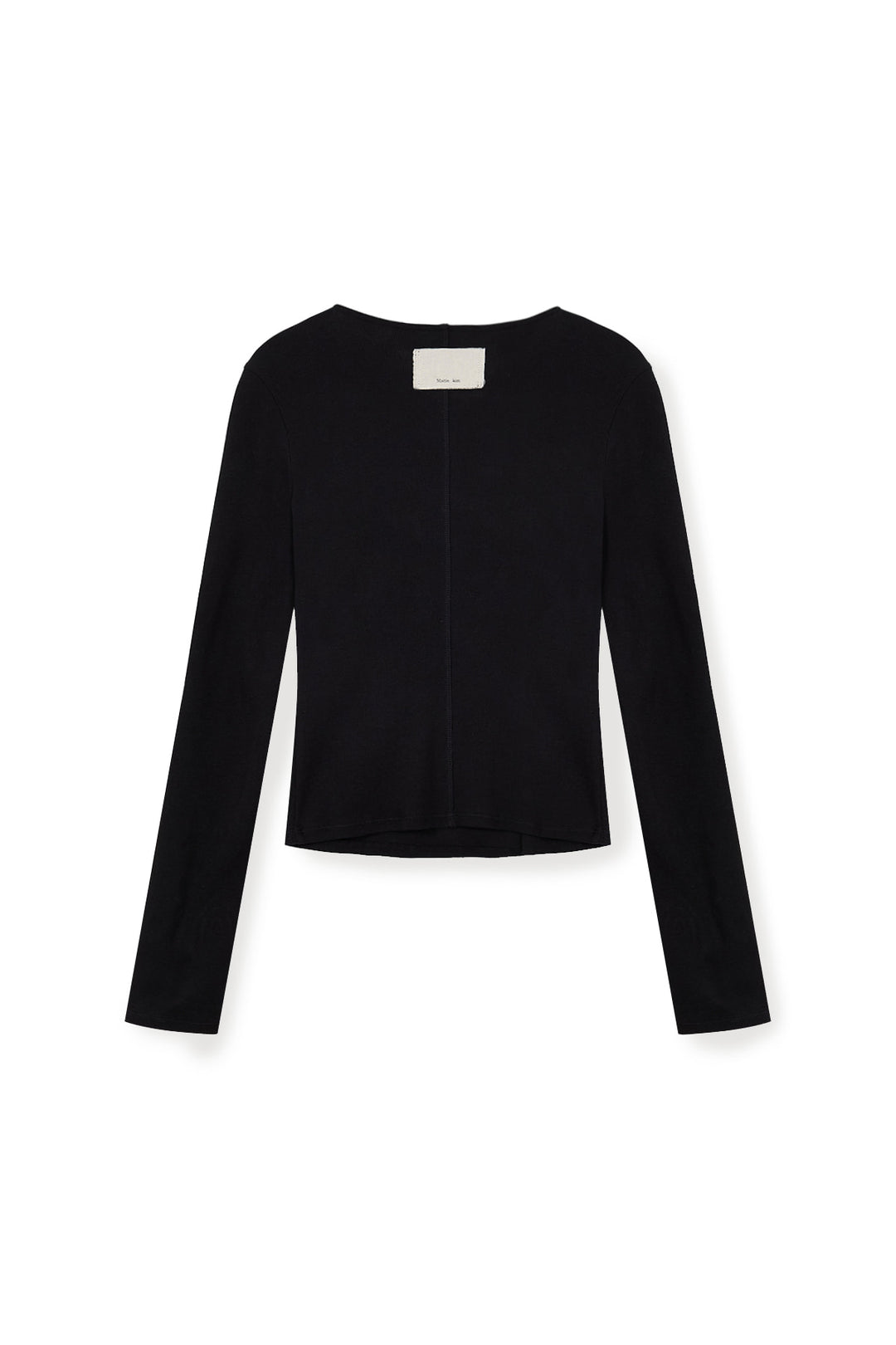 Matin Kim Snap Detail Slim Top — Black