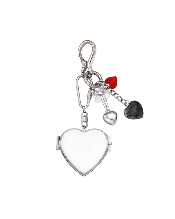 Heart Berry Keyring · 하트 베리 키링 — Silver