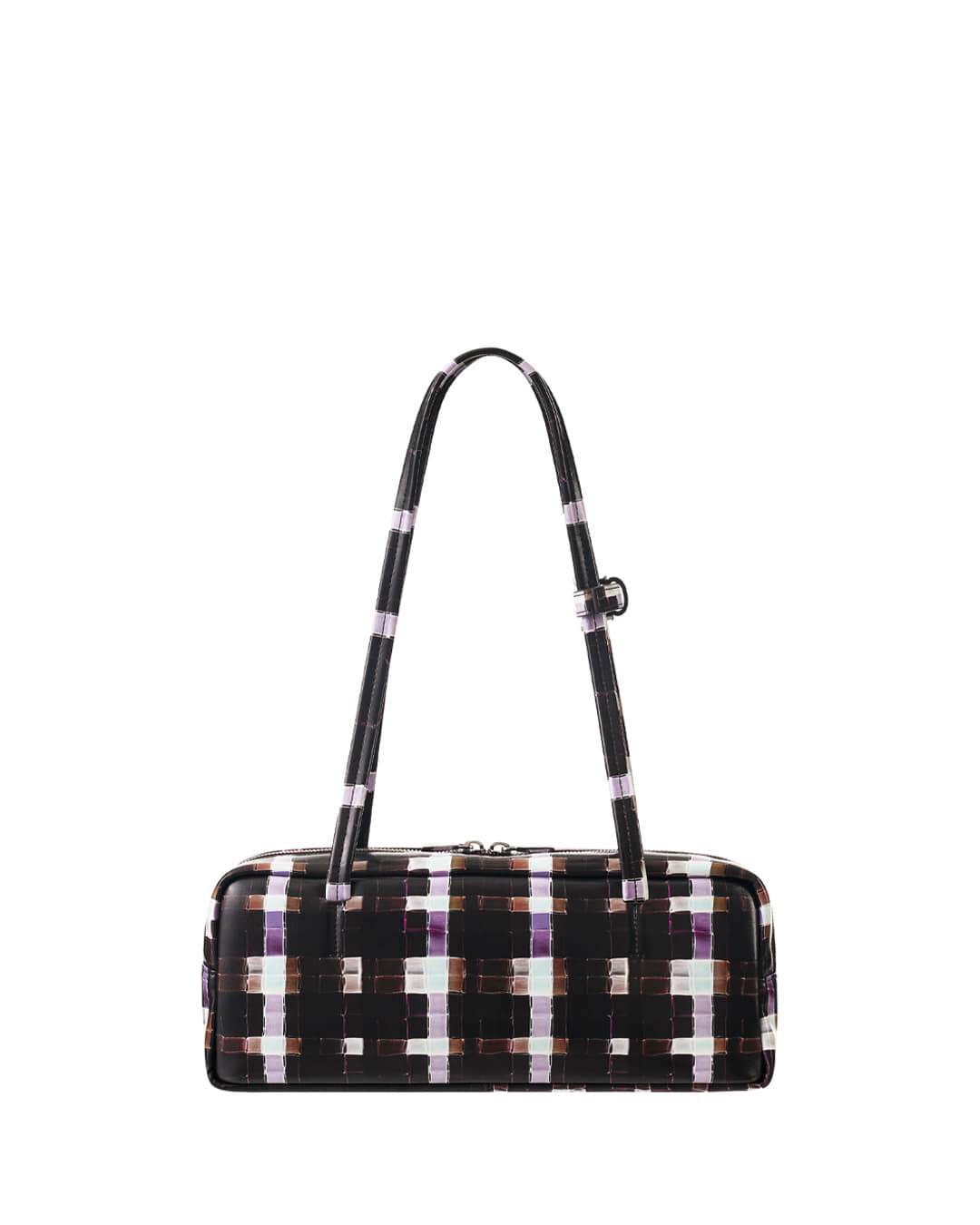 Stand Oil Plaid Baguette Bag — Chocolate Painted Plaid