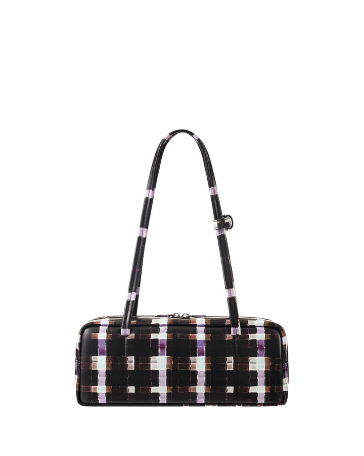 Stand Oil Plaid Baguette Bag — Chocolate Painted Plaid