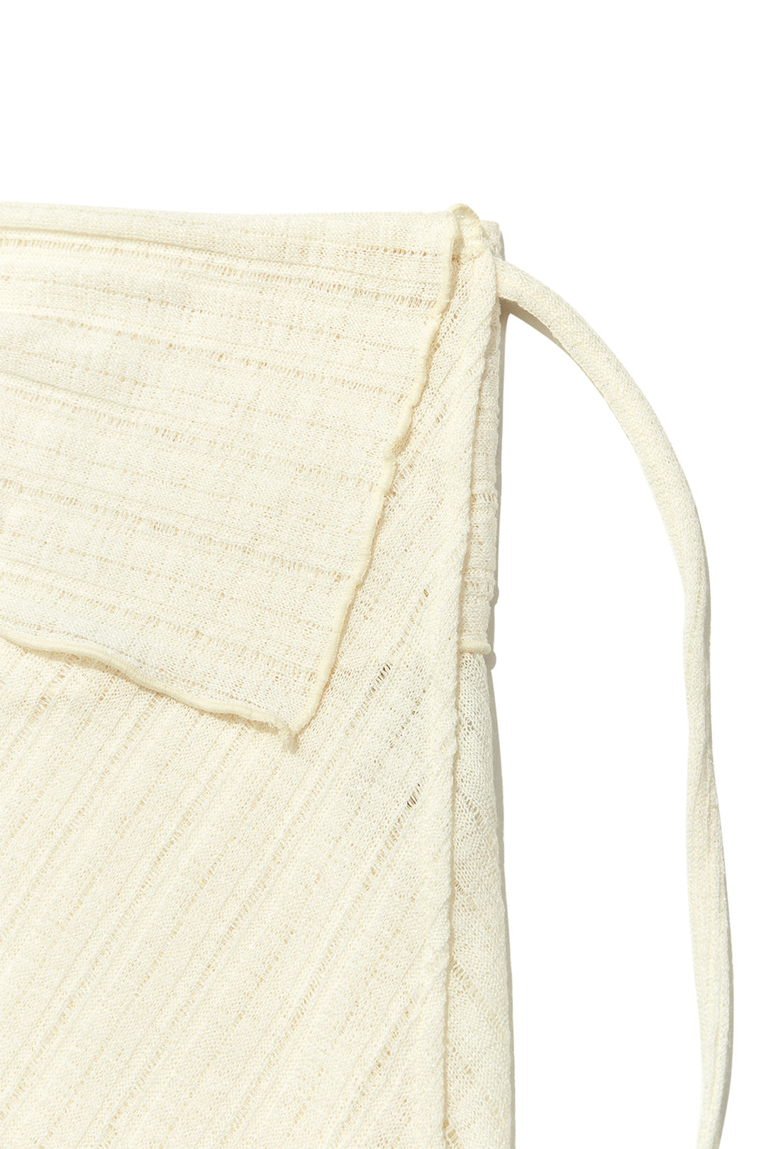 Matin Kim Foldover Layered Maxi Wrap Skirt — Ivory