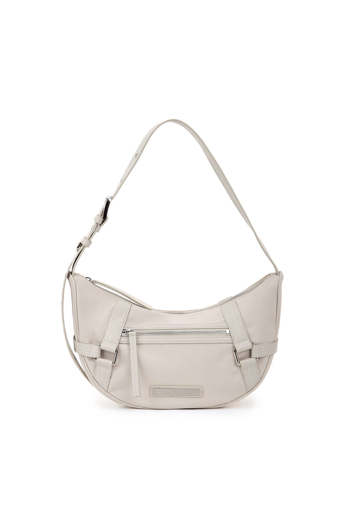 Matin Kim Fabric Arc Hobo Bag — Light Grey