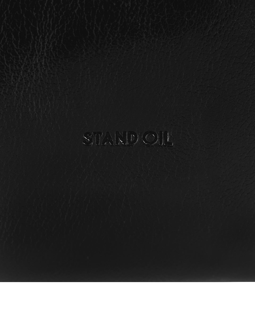 Stand Oil Limber Bag — Slouchy Shoulder Tote — Black