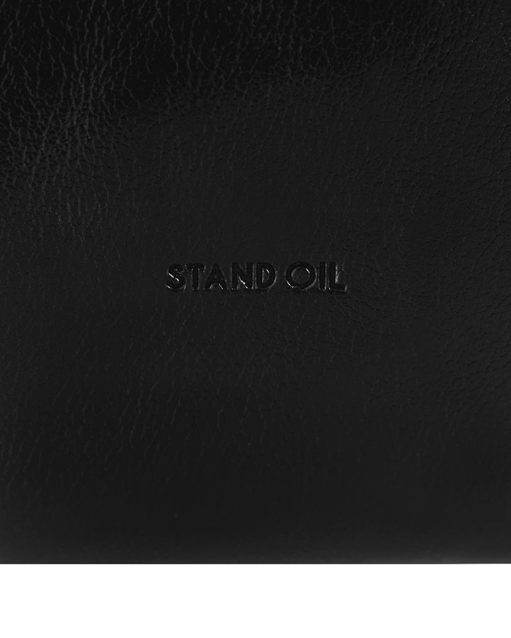 Stand Oil Limber Bag — Slouchy Shoulder Tote — Black