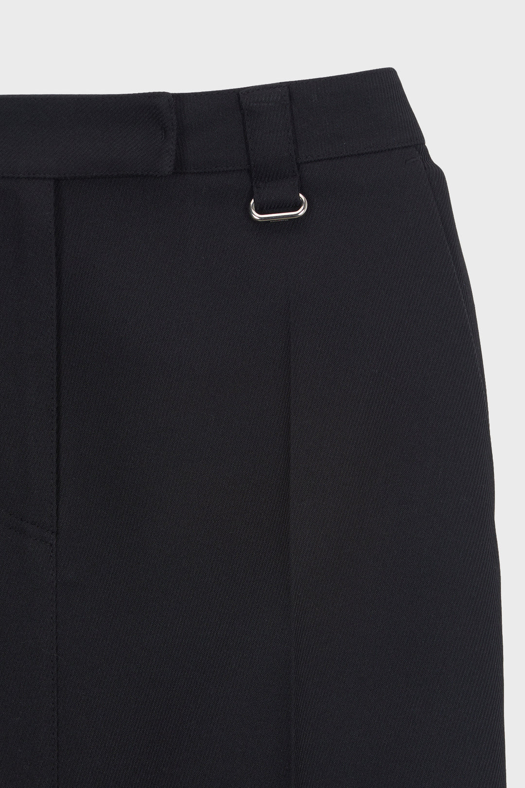 KIMMATIN Back Double Waist Maxi Skirt — Black