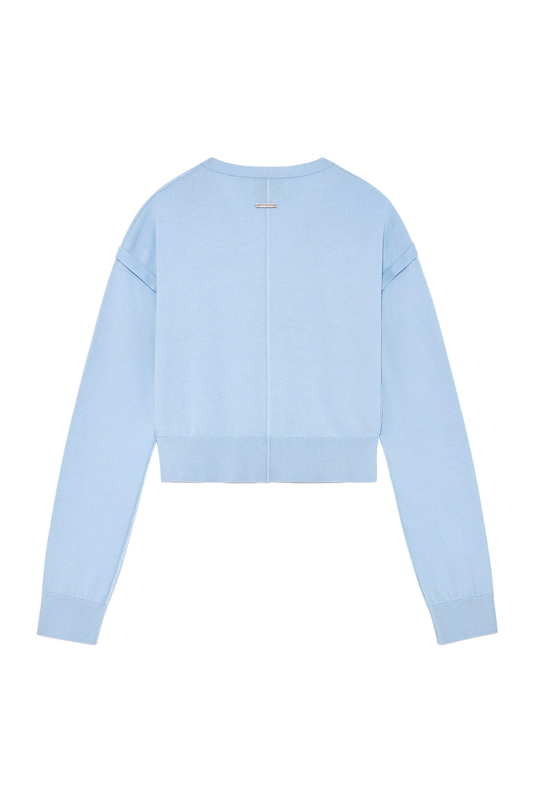 Matin Kim Slit Detail Button Cardigan — Light Blue