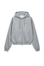 Matin Kim Back Logo Essential Zip Hoodie — Gray