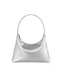 Stand Oil Plump Bag — Glossy Shoulder Crossbody — Silver
