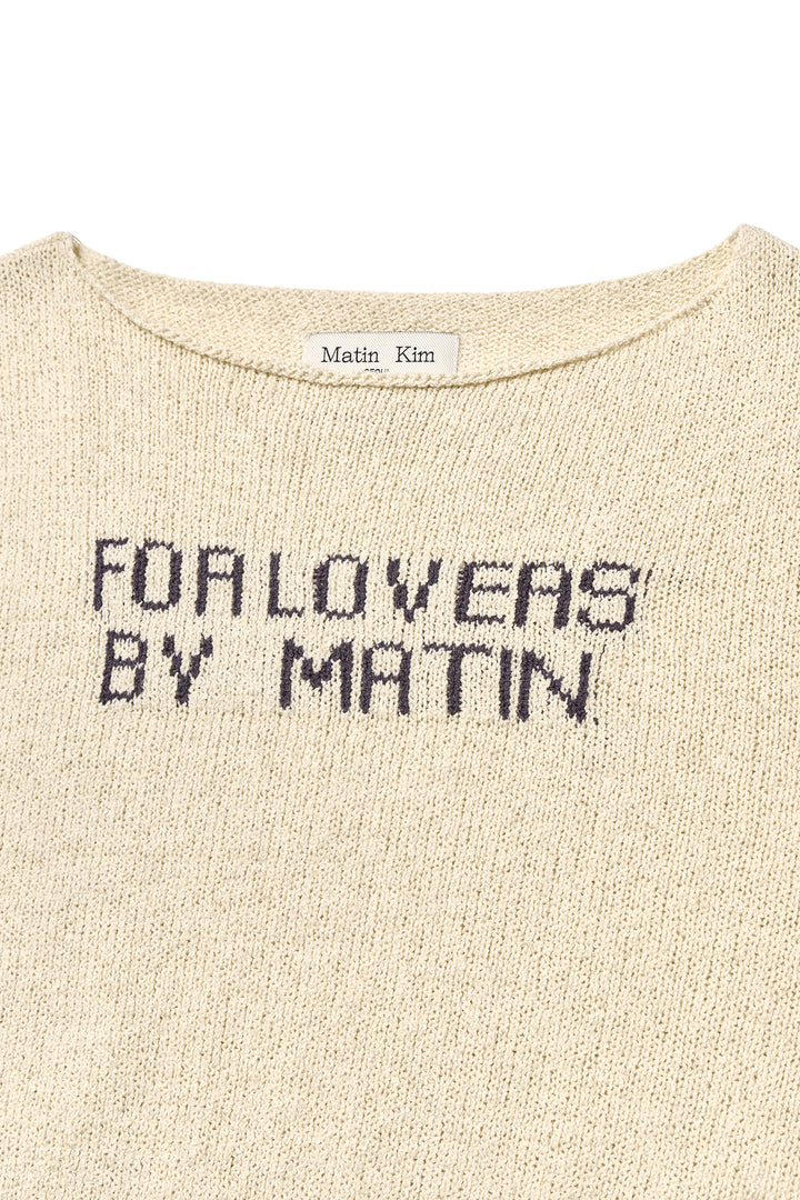 Matin Kim Punching Point Pullover — Ivory