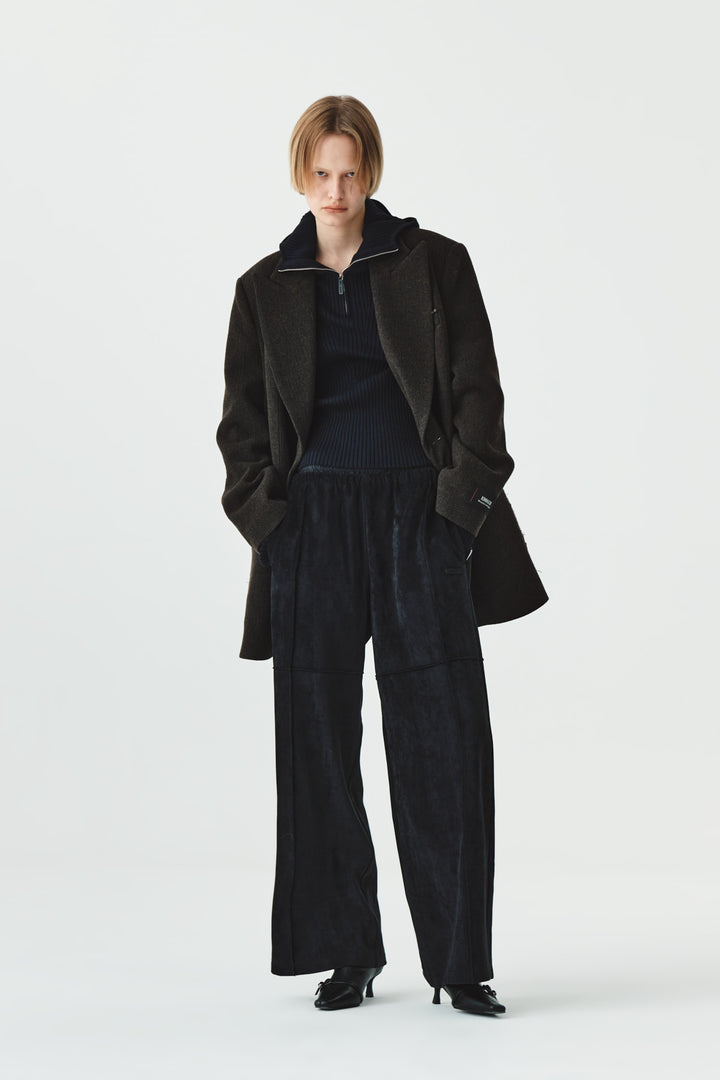KIMMATIN Overfit Midi Double Coat — Brown