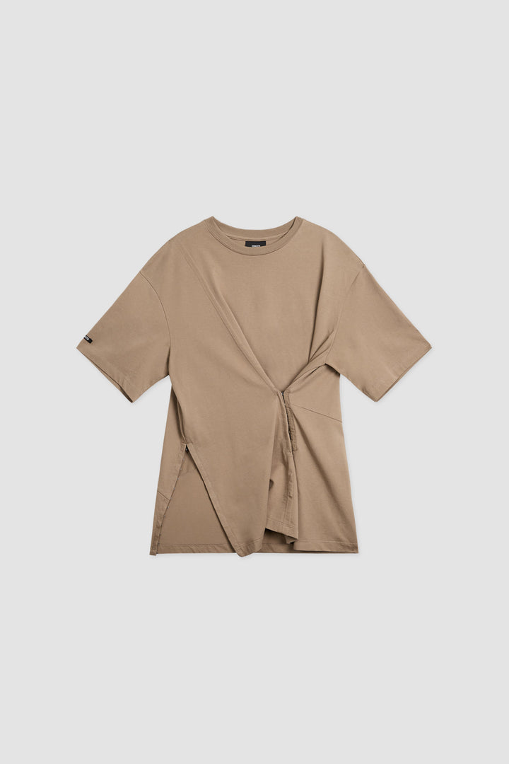 KIMMATIN Hook and Eye Point Two Way Top — Beige