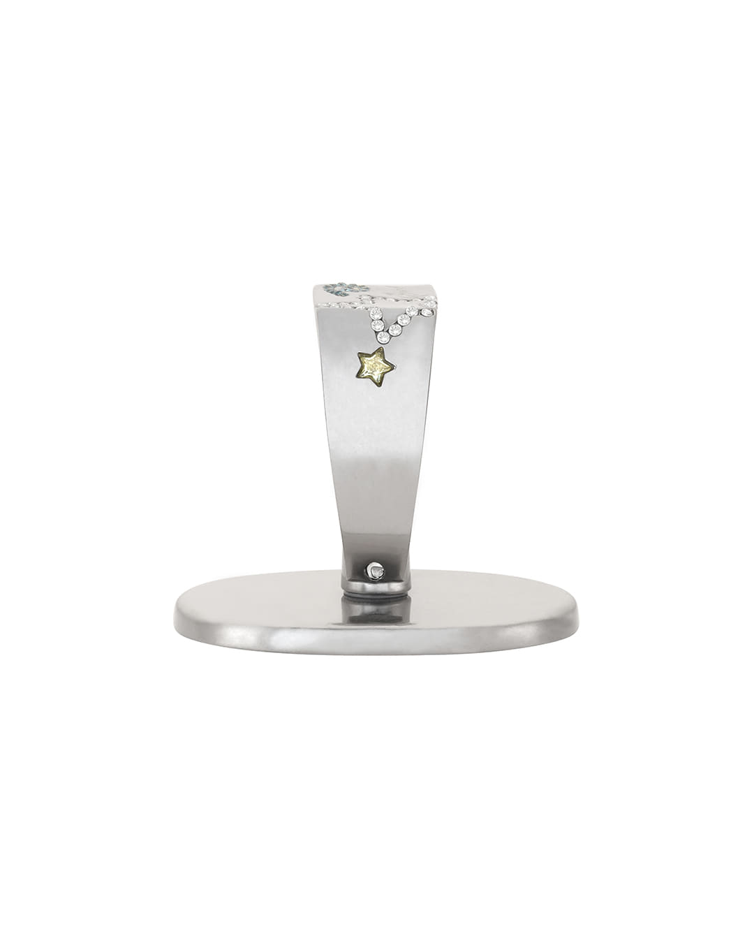 Stand Oil Star Beam Gripring — Cubic Star Charm — Silver