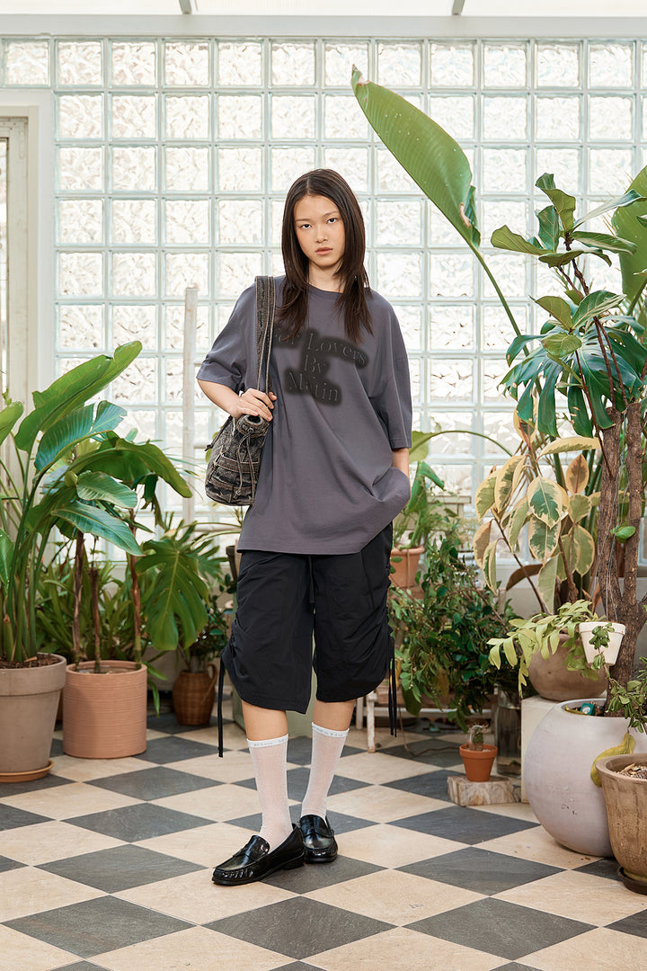 Matin Kim For Lovers Logo Point Top — Charcoal
