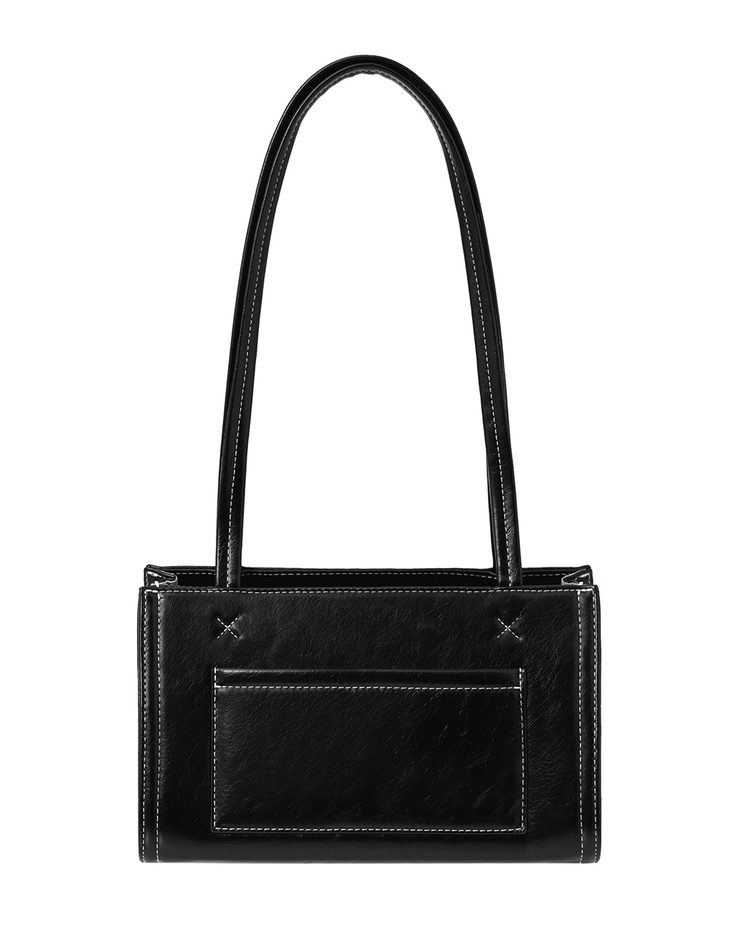 Stand Oil Oblong Tiny Shoulder Bag — Stitch Black