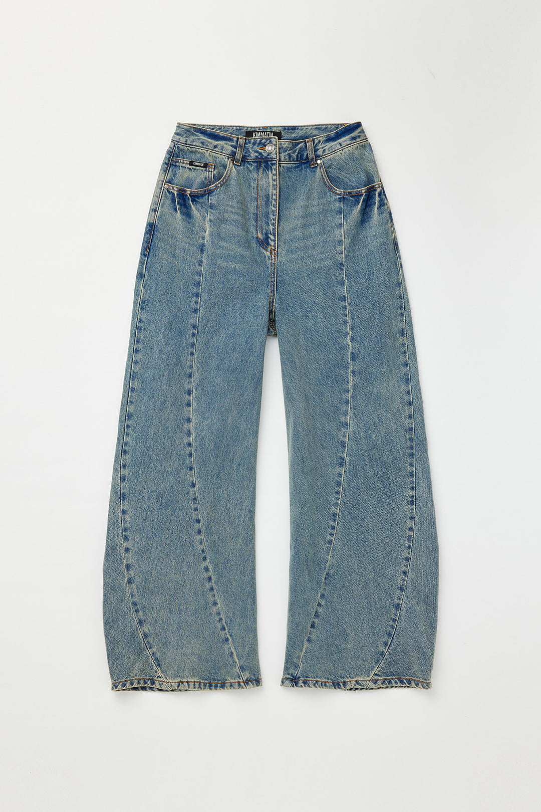 KIMMATIN Line Point Drapery Denim — Blue
