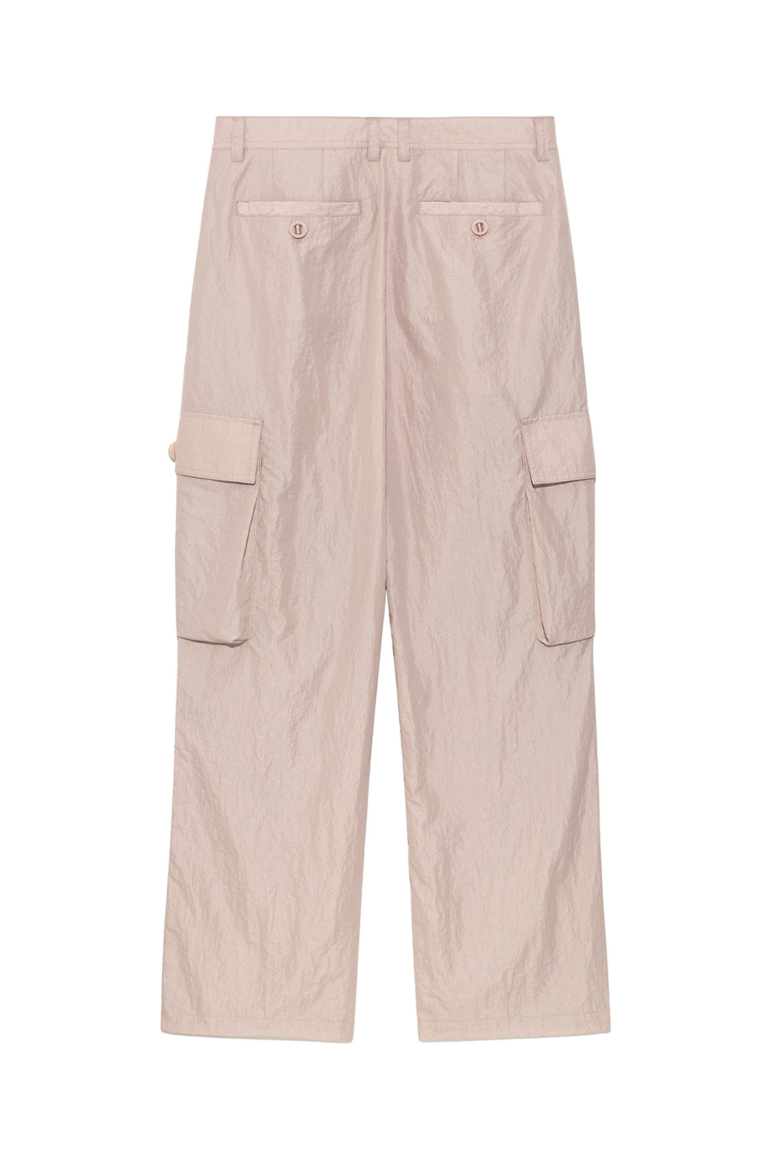 Matin Kim String Nylon Cargo Pants Light — Pink