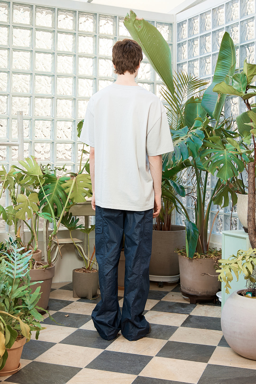 Matin Kim For Lovers Logo Point Top — Light Grey