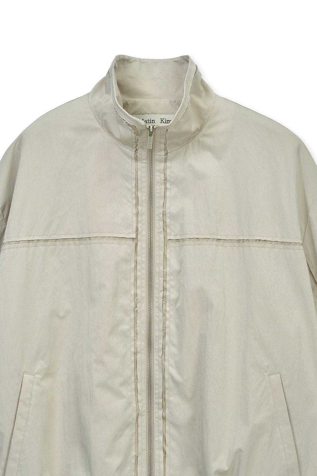 Matin Kim Embroidery Back Logo Jumper — Beige