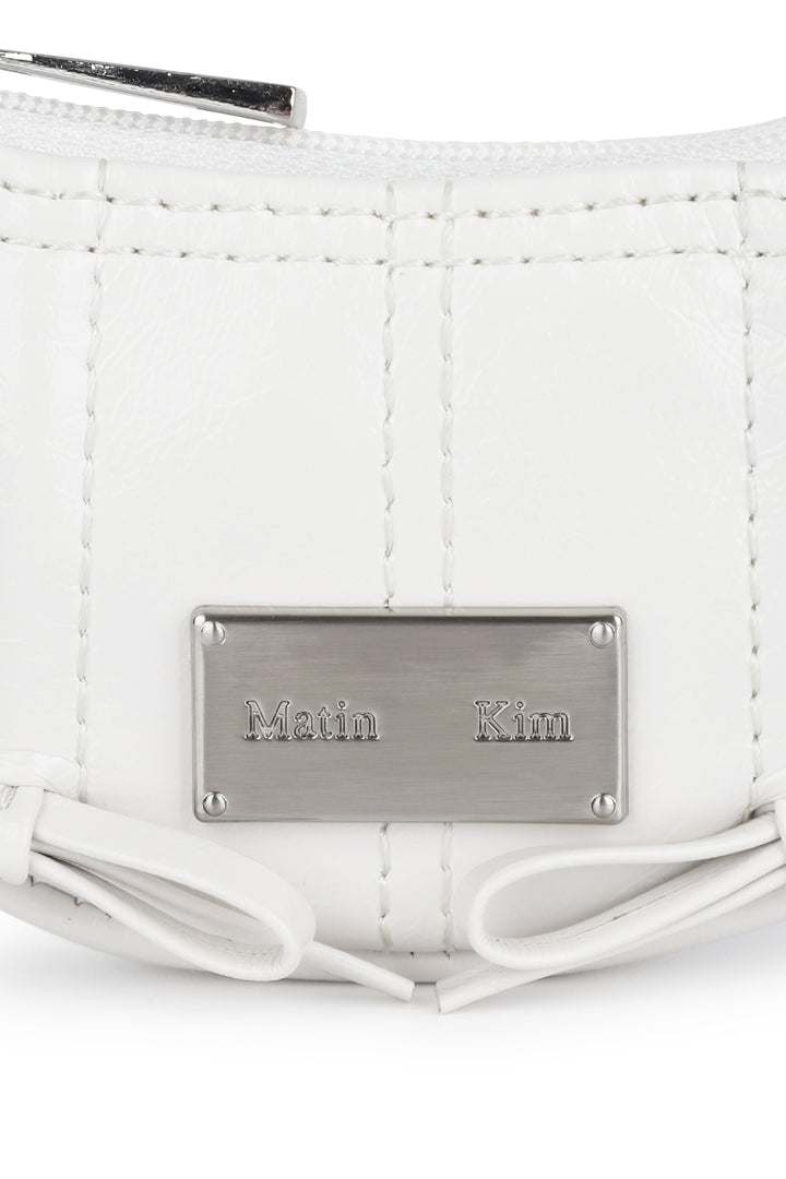 Matin Kim Half Shirring Ribbon Charm — Ivory