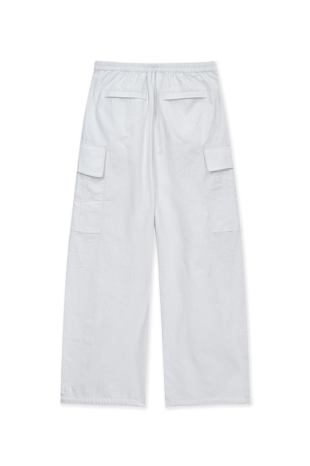 Matin Kim Drawstring Hem Cargo Pants — Ivory
