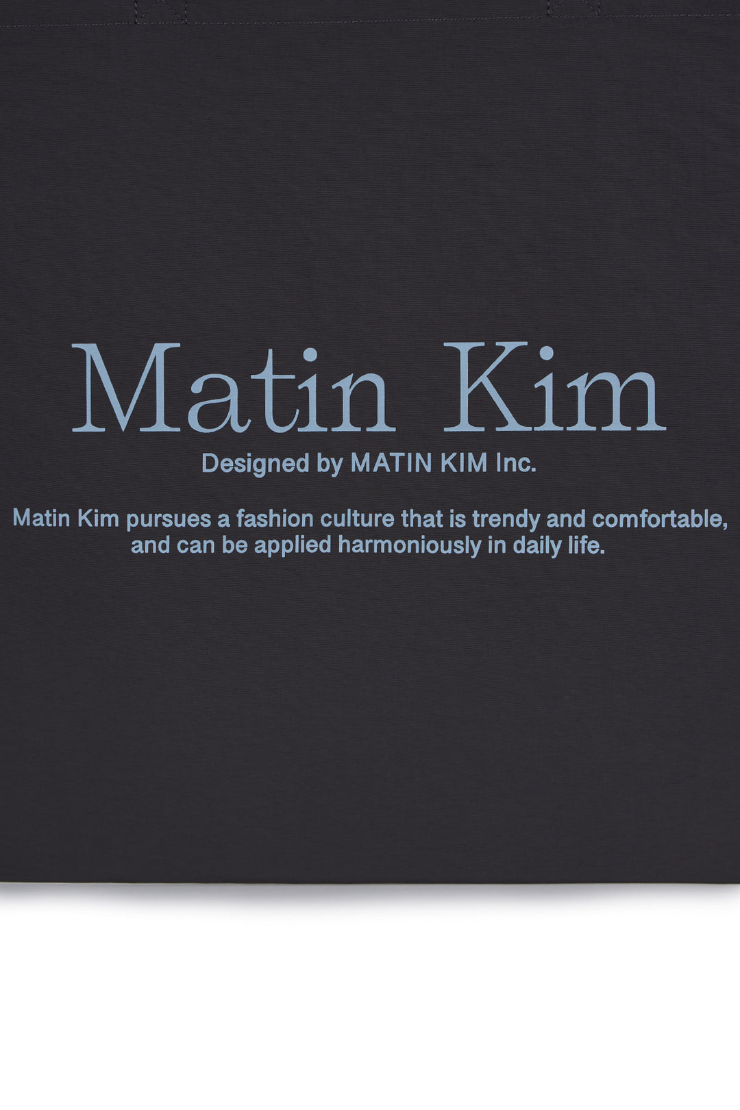 Matin Kim Palette Nylon Eco Bag — Charcoal