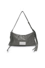Matin Kim Eyelet Shirring Shoulder Bag — Gray