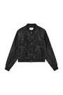 Matin Kim Back Logo Crinkle Blouson — Black