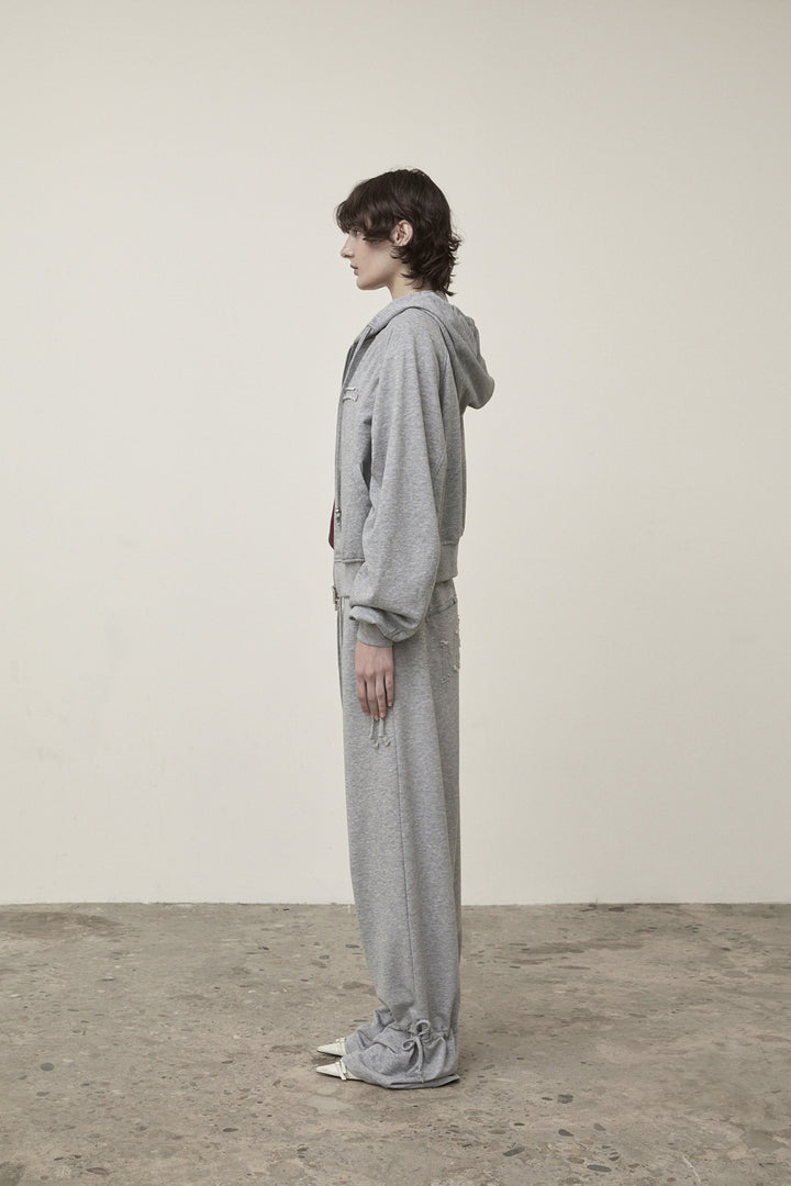 Matin Kim String Detail Sweatpants — Gray