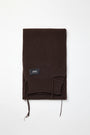 KIMMATIN Cut Out Wool Knit Muffler — Brown