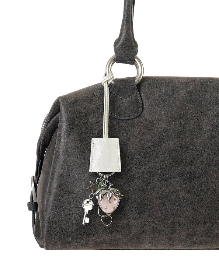 Stand Oil Pop Mix Keyring — Strawberry Charm — Misty White